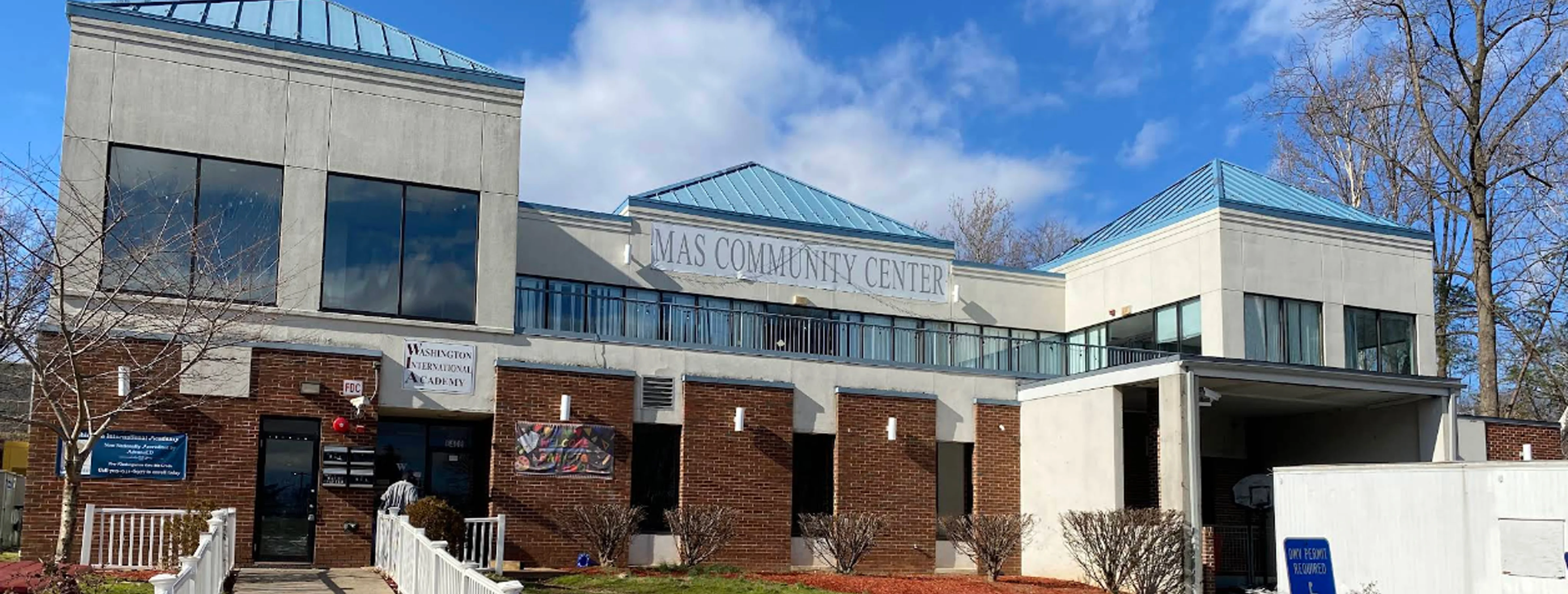Exterior view of Muslim American Society Alexandria building